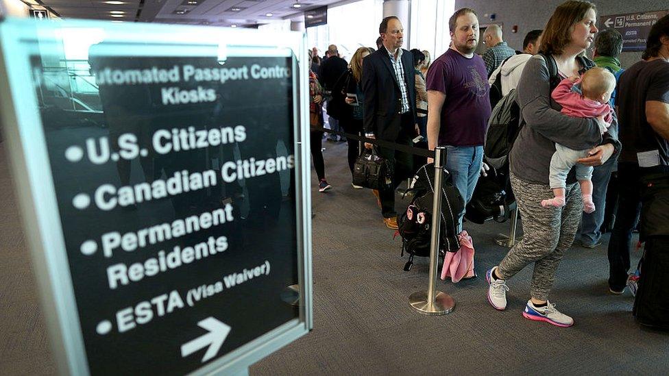 Miami airport international arrivals queue