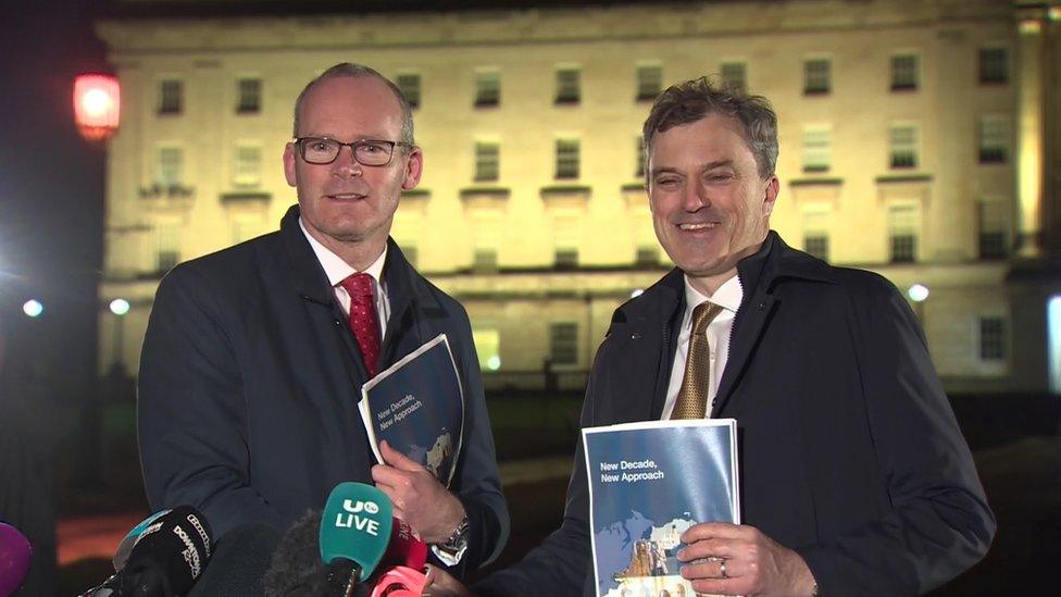 Simon Coveney and Julian Smith