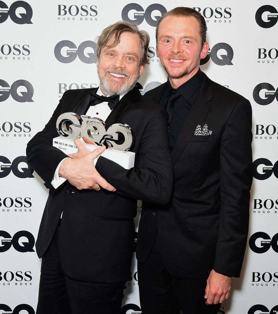 Mark Hamill and Simon Pegg