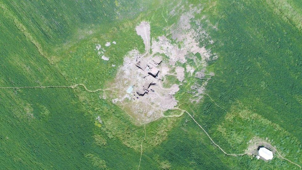 Aerial view of Qalatga Darband