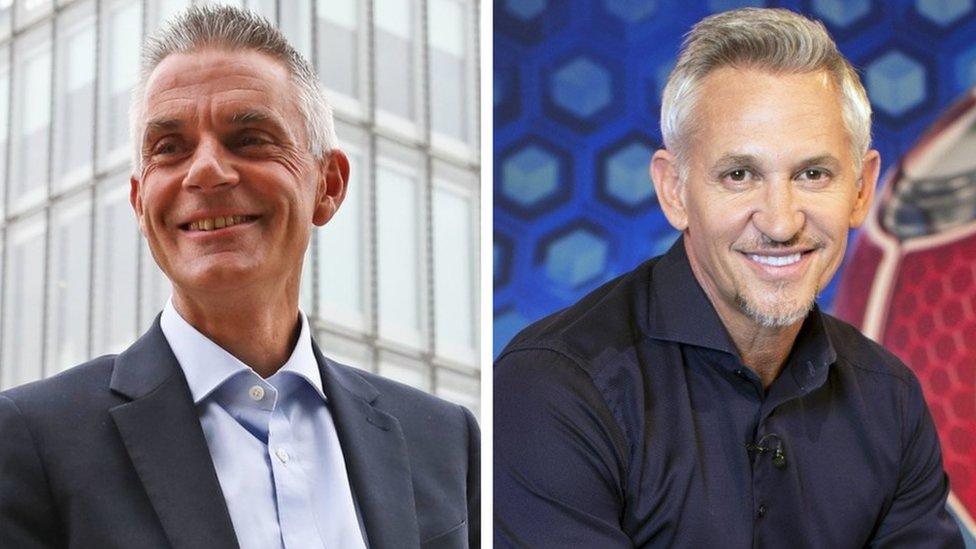 Tim Davie and Gary Lineker