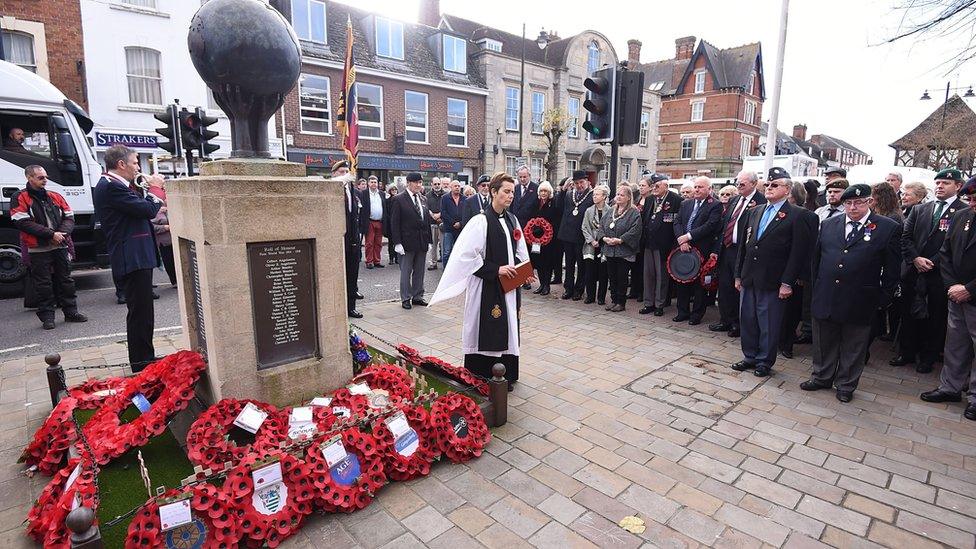 Royal Wootton Bassett on 11 November 2015