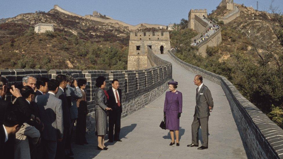 The Queen and Prince Philip in China in 1986