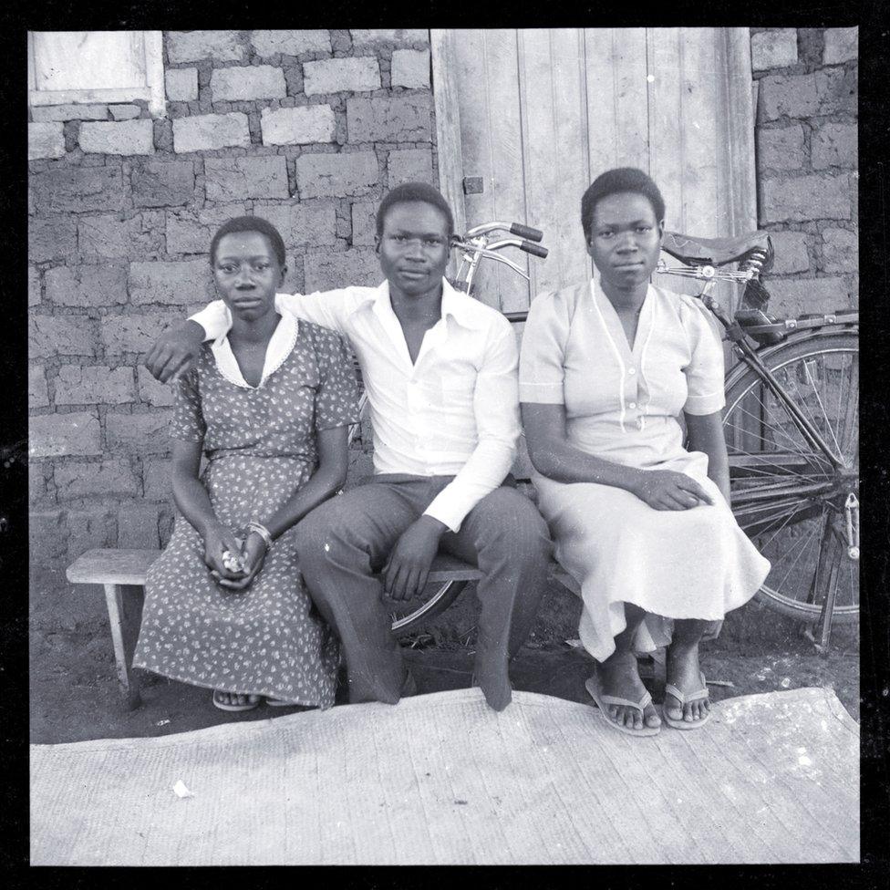 Portrait of three people