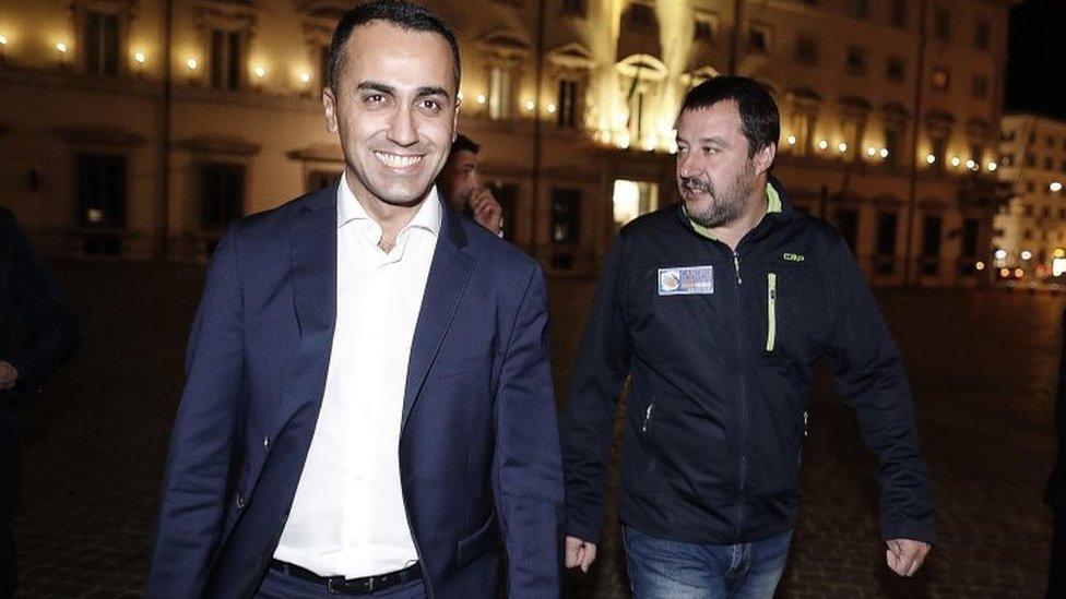 Italy's co-Deputy Prime Ministers Luigi Di Maio (left) and Matteo Salvini. File photo