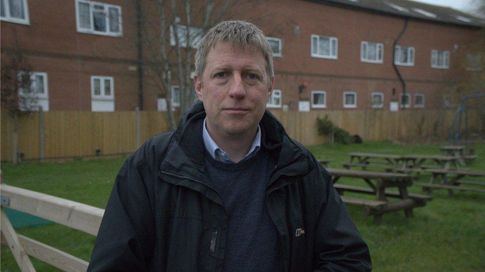 Councillor James MacCleary outside Kendal Court