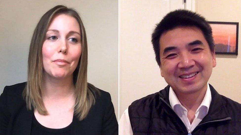 Eric Yuan was interviewed via video call by Business Insider editor Alyson Shontell