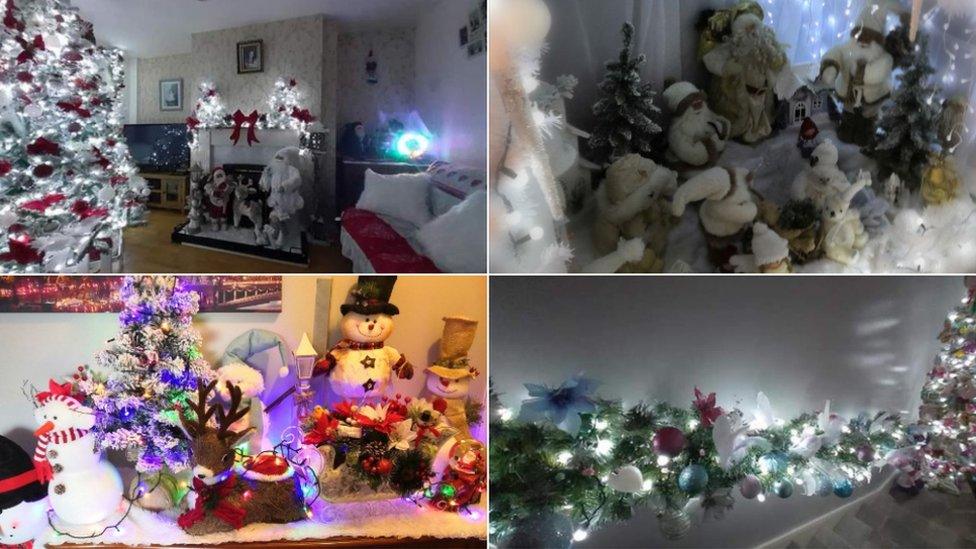 Every room gets the Christmas treatment in Deirdre Byrne-Lennon's home