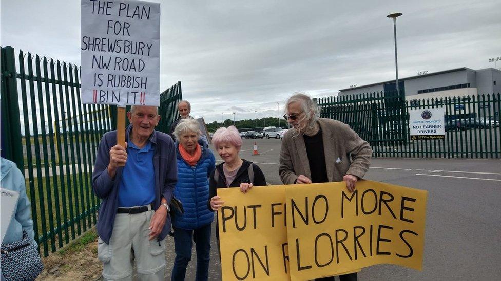 Protest in Shrewsbury