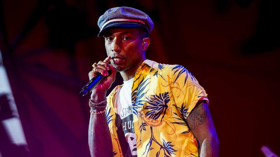 Pharrell Williams performs in Denmark