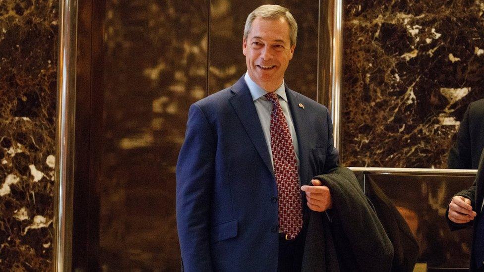 Nigel Farage at Trump Tower