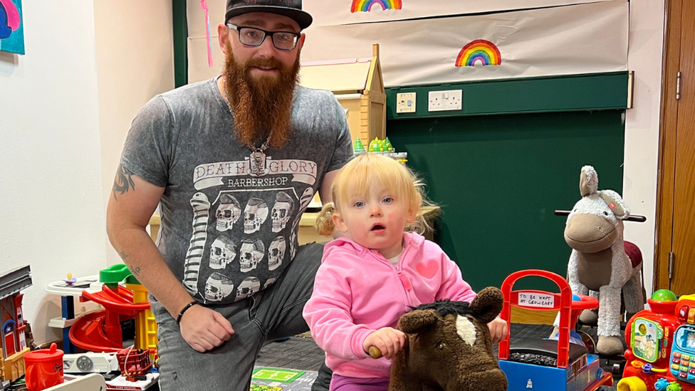 Father and daughter at Growbaby in Chelmsford