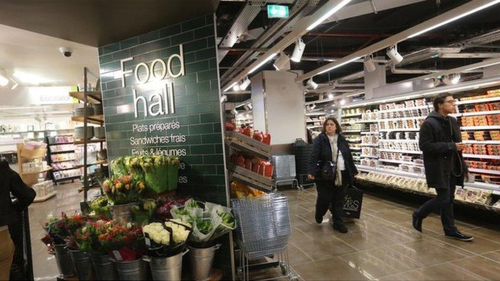 M&S food hall