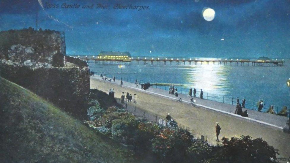 Cleethorpes Pier at night in 1910