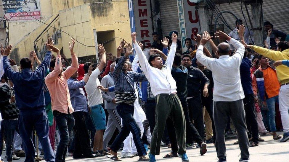 Jat protesters in Haryana