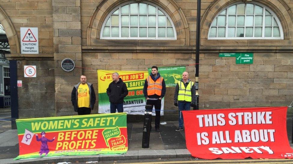 Pickets in Newcastle