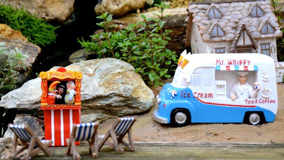 Miniature ice cream van