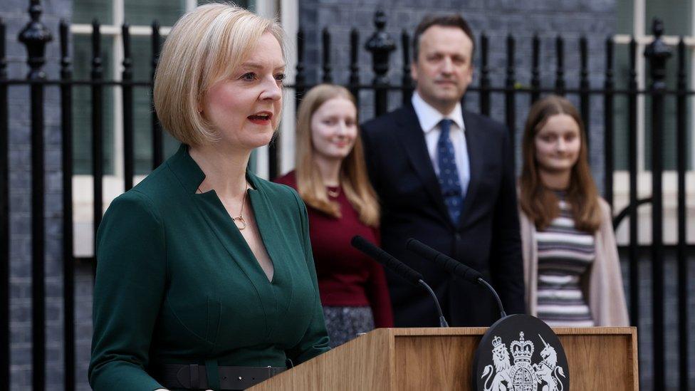 Liz Truss ahead of resignation