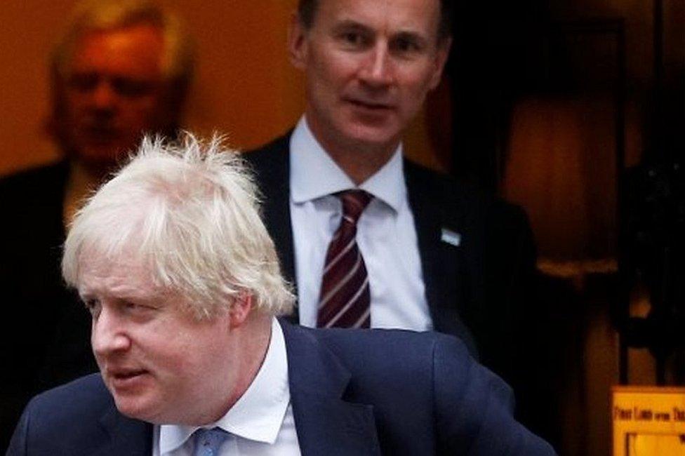 Boris Johnson and Jeremy Hunt