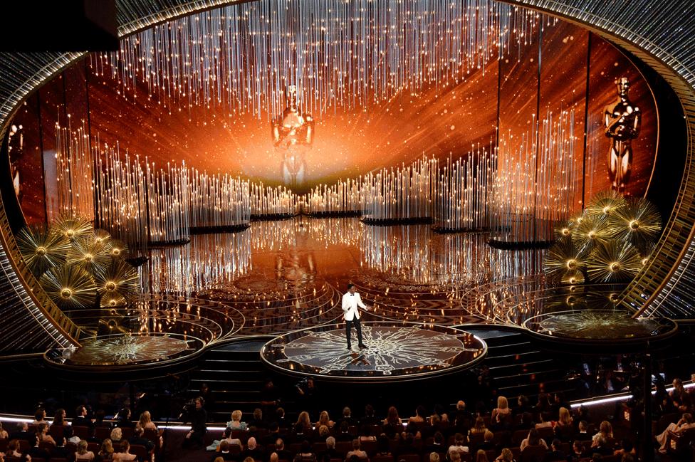 Chris Rock on the Oscars' stage