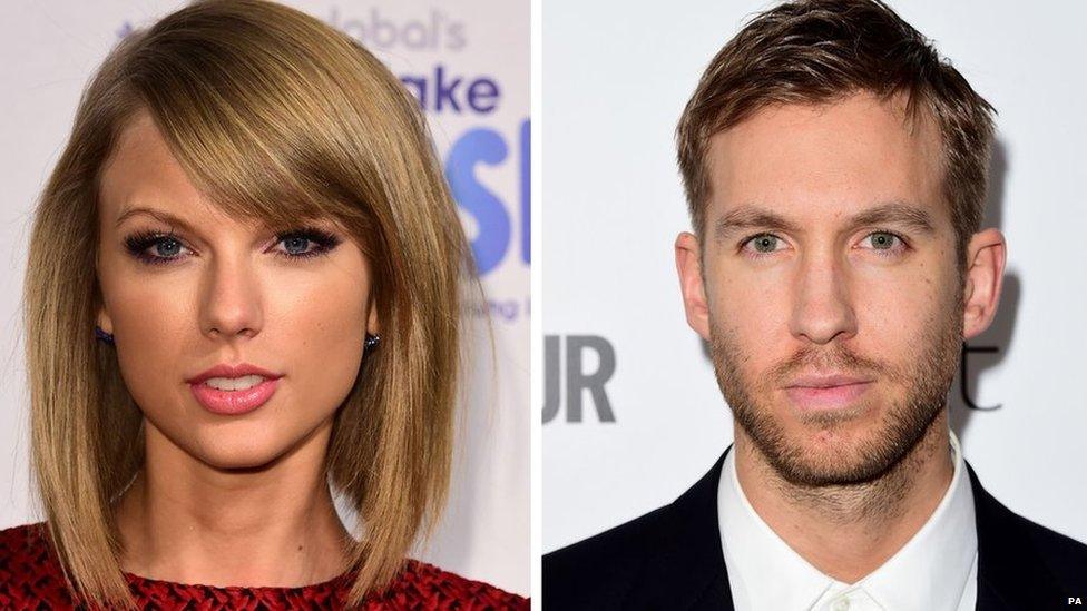 Taylor Swift and Calvin Harris