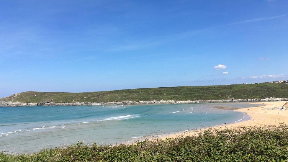 Crantock beach