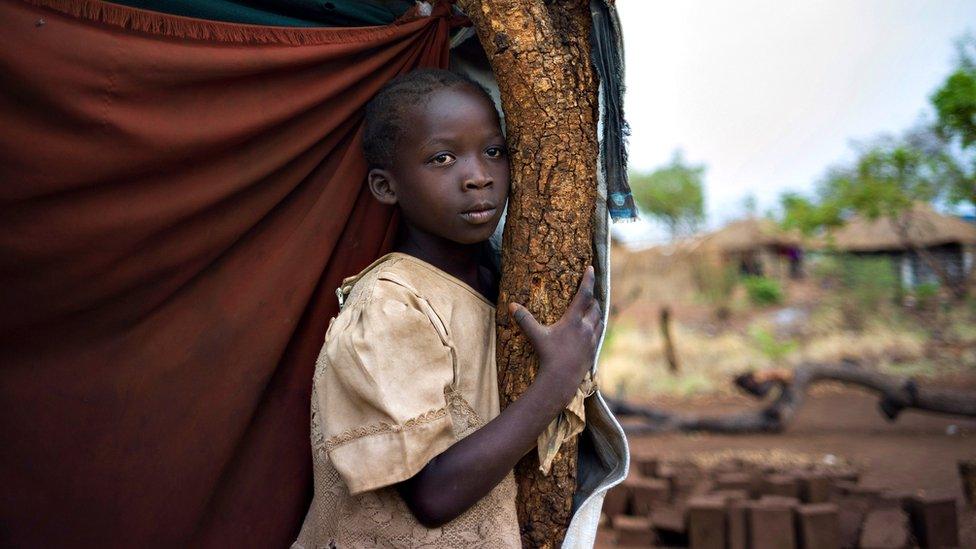 South Sudanese refugee girl