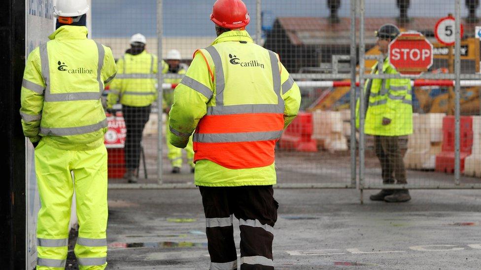 Carillion workers on Midland Metropolitan Hospital