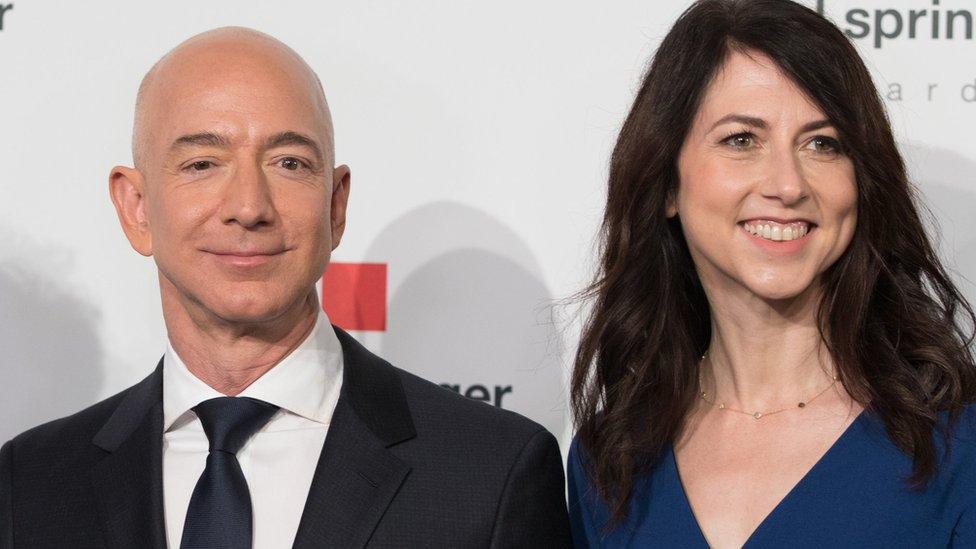 Jeff Bezos and MacKenzie Bezos