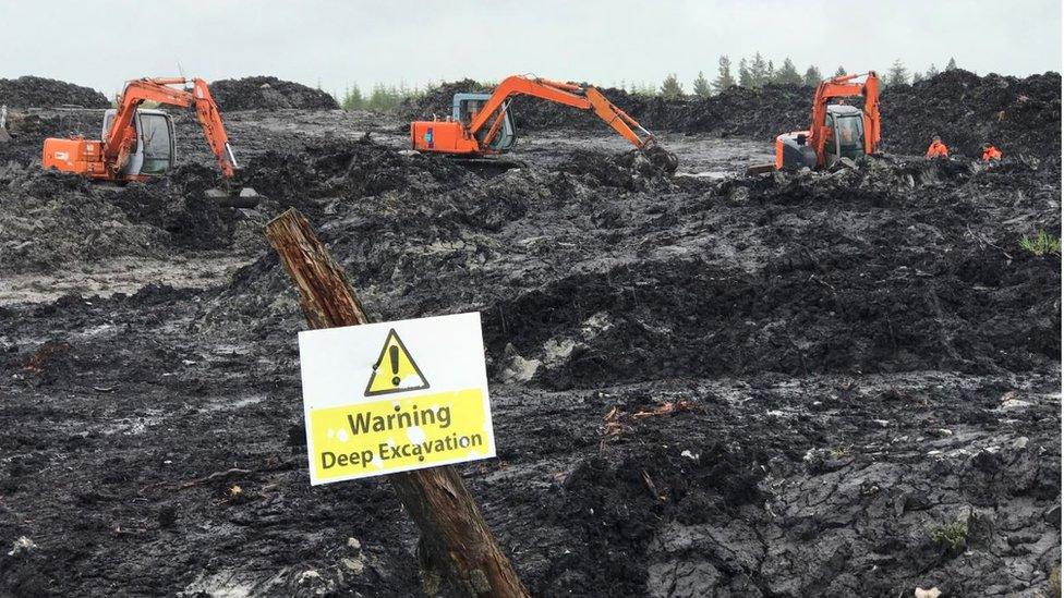 The search is taking place at Bragan Bog in County Monaghan