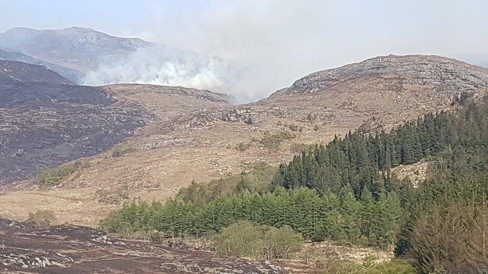 fire near Loch Kishorn