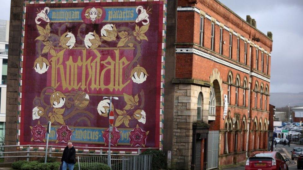 Rochdale mural in town