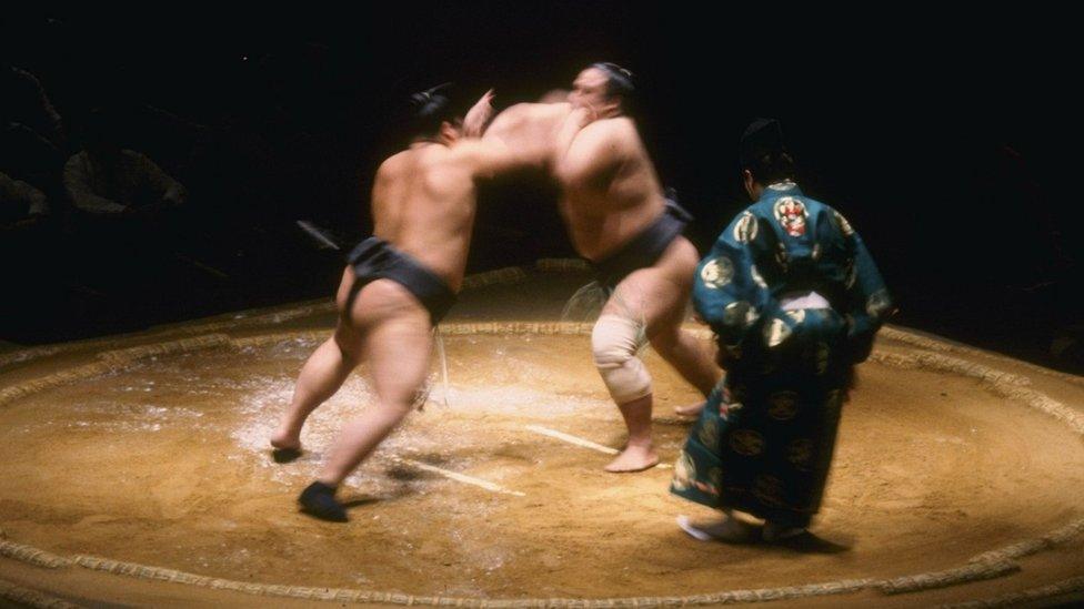 Sumo tournament in the Royal Albert Hall