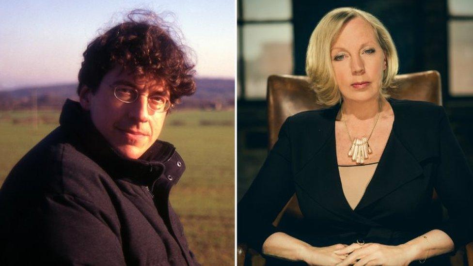 Political writer George Monbiot and Dragon's Den TV star Deborah Meaden