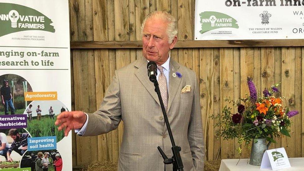 Prince Charles at Innovative Farmers Network