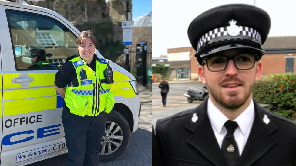 PCSO Nichola Shearing and PC Joshua Snaith