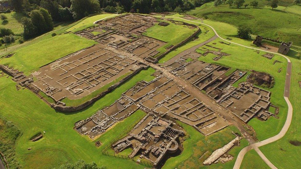 Vindolanda from the air