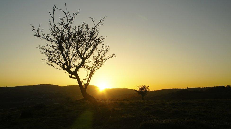 Sunrise at Gwern y Domen