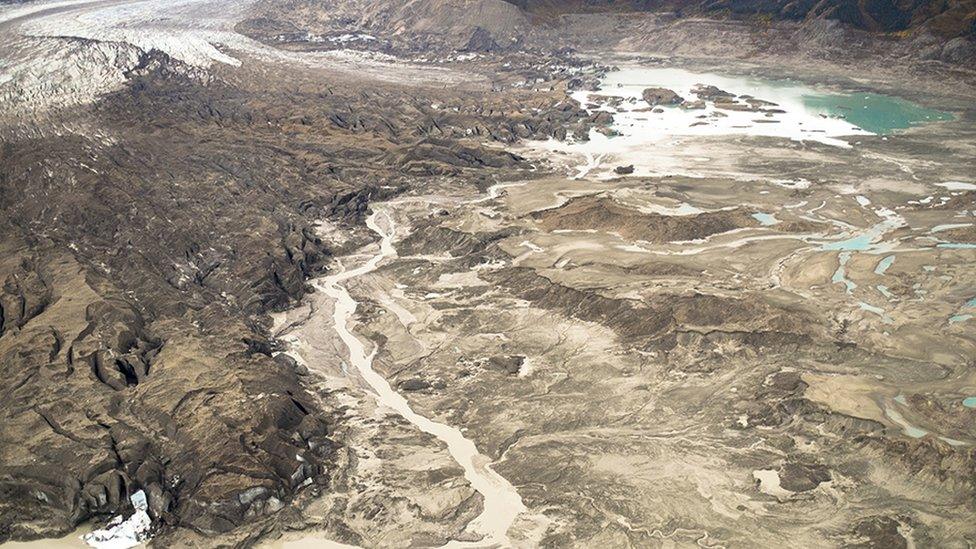 Glacial stream in Yukon