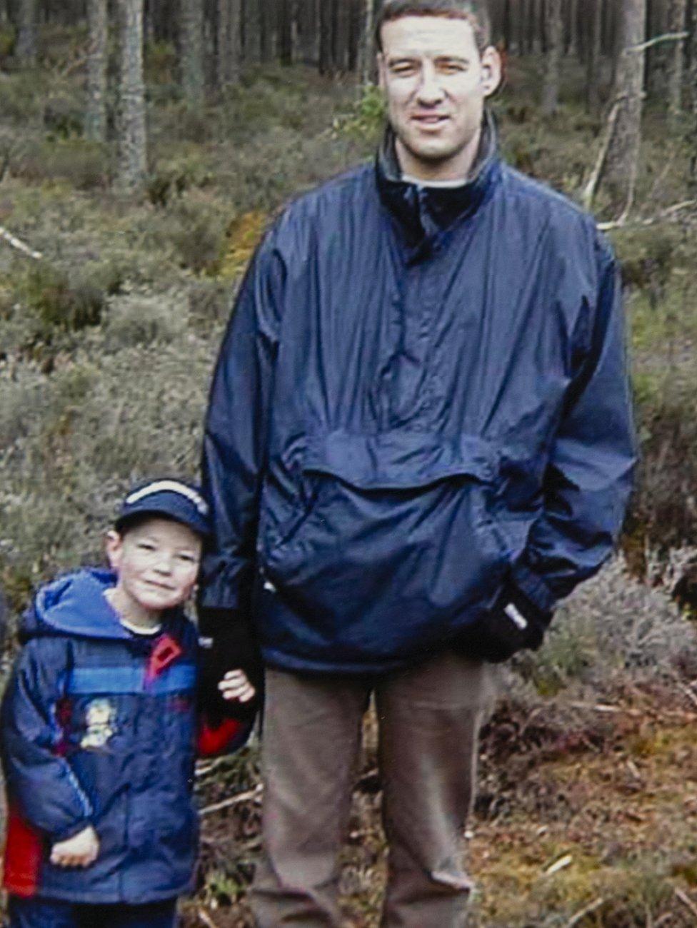 Alistair Wilson with his son Andrew