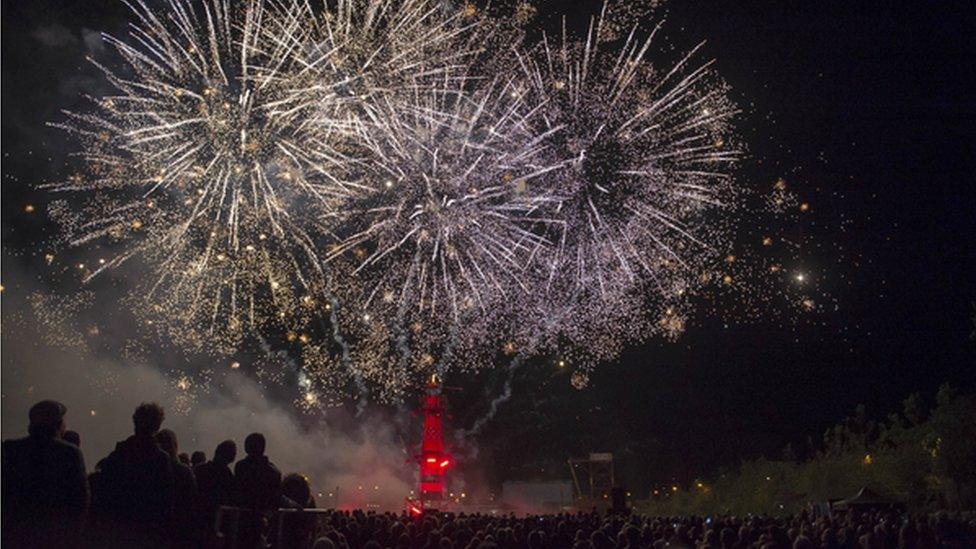 Firework display at Hull Freedom Festival