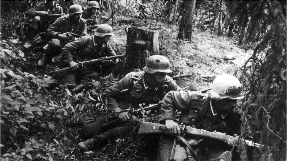 German soldiers during World War Two.