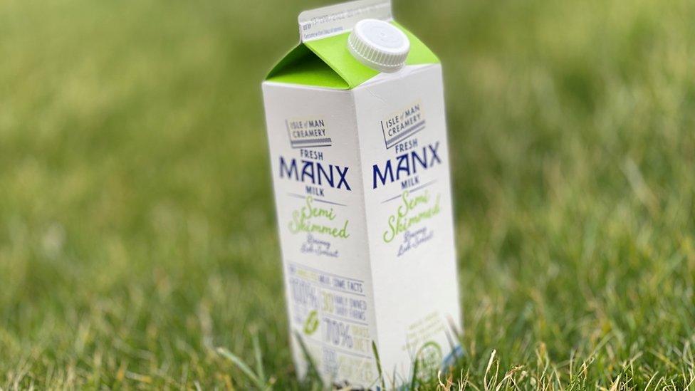 Isle of Man Creamery carton of milk