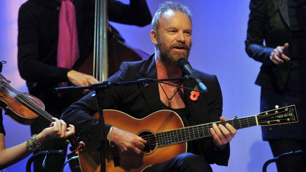 Sting on the Andrew Marr show