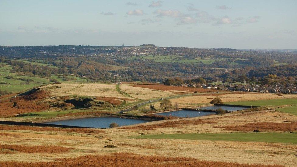 The former Baildon Moor reservoir site