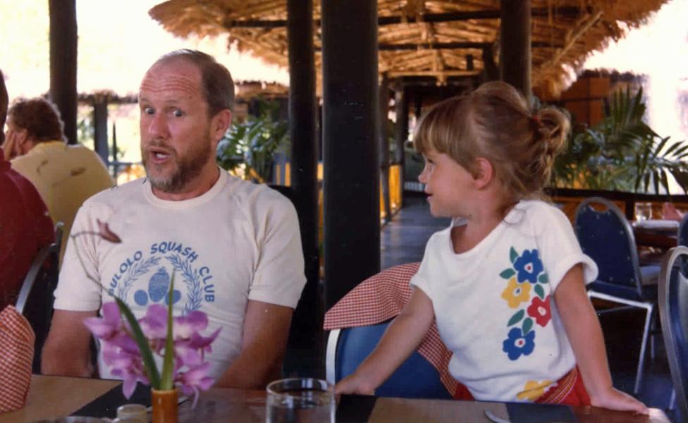 Robyn Hollingworth with her father