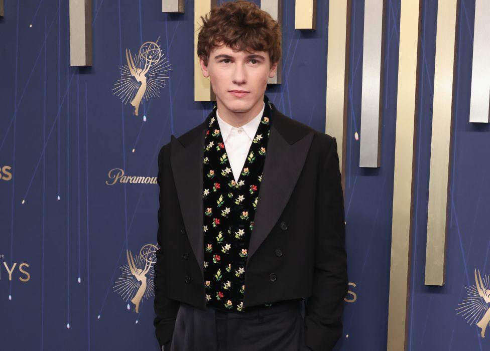 Sam Nivola attends the 77th Primetime Emmy Awards at Peacock Theater on September 14, 2025 in Los Angeles, California