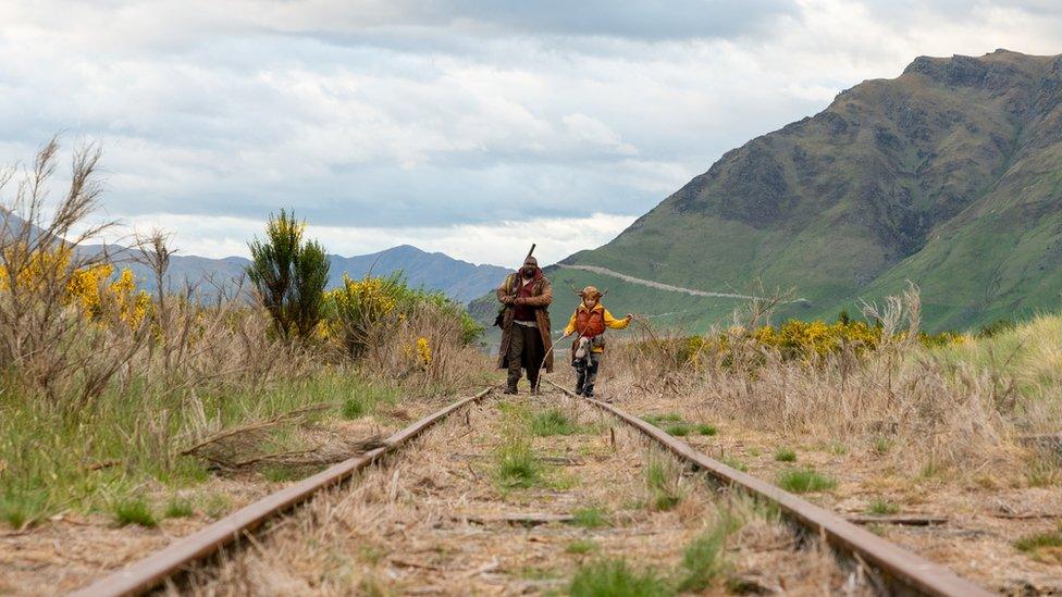 Nonso Anozie and Christian Convery in Sweet Tooth