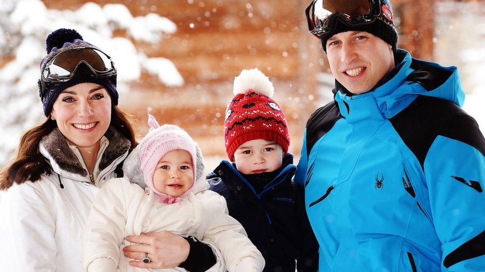 The Duke and Duchess of Cambridge with Prince George and Princess Charlotte