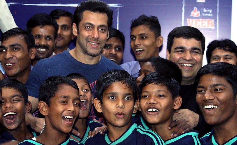 Salman Khan at a Being Human function